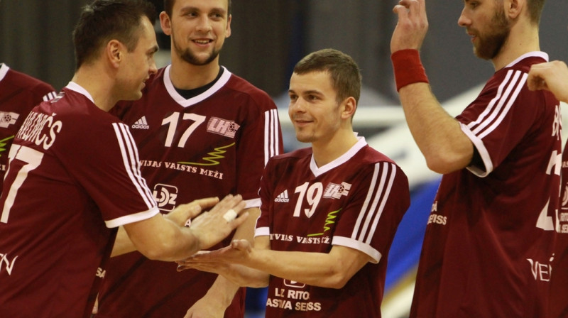 Jānis Pavlovičs, Nils Kreicbergs, Andis Ērmanis un Elvijs Borodovskis. Foto: Sandra Škutāne