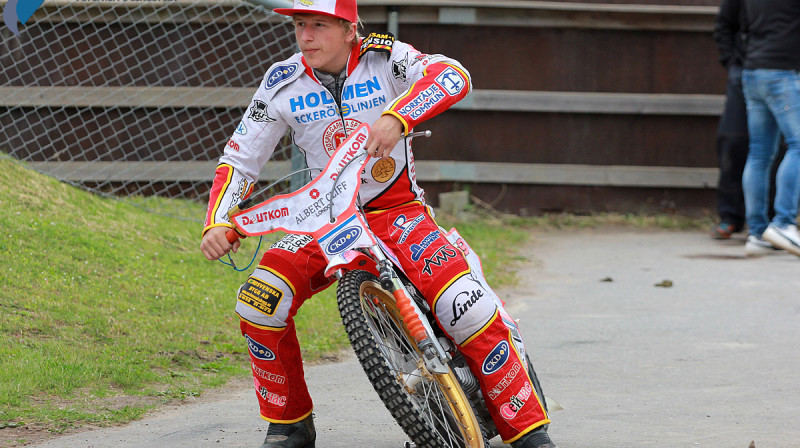 Andžejam Ļebedevam līdz šim labākais mačs Zviedrijas Elitserien čempionātā - 13 punkti Eskilstunā.