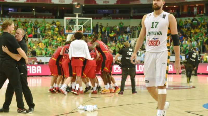 Jons Valančūns pēc zaudējuma Beļģijai
Foto: AFP/Scanpix