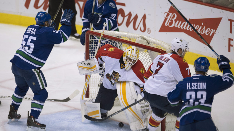 "Canucks" svin uzvaru un pārtrauc "Panthers" sēriju 
Foto: AP/Scanpix