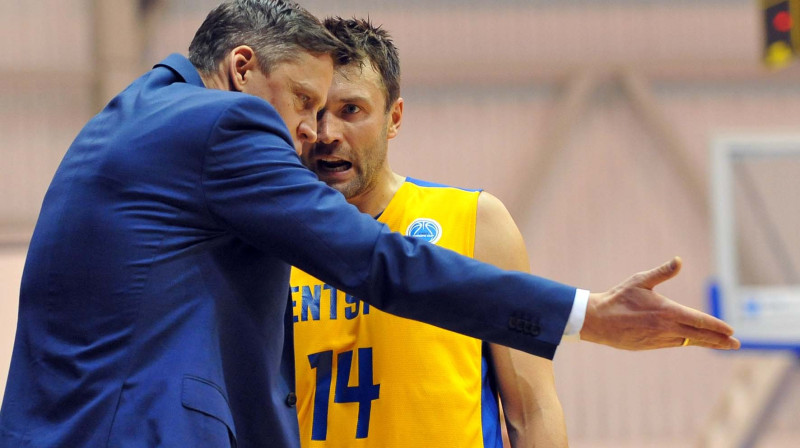Kārlis Muižnieks un Kristaps Janičenoks: jauns izaicinājums FIBA kausa izcīņas izslēgšanas turnīrā.
Foto: bkventspils.lv