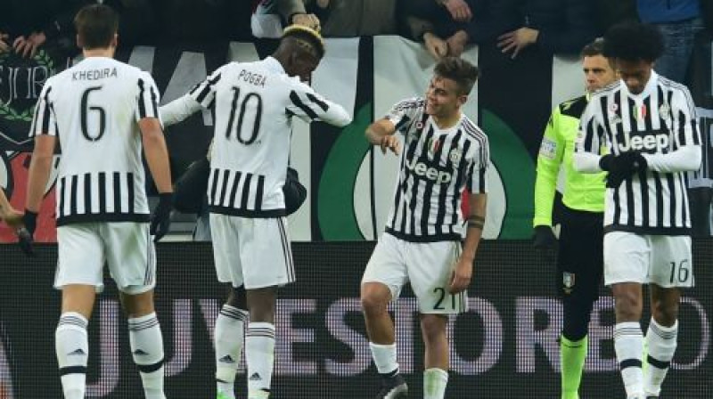 ''Juventus'' atzīmē vienīgo vārtu guvumu
Foto: AFP/Scanpix