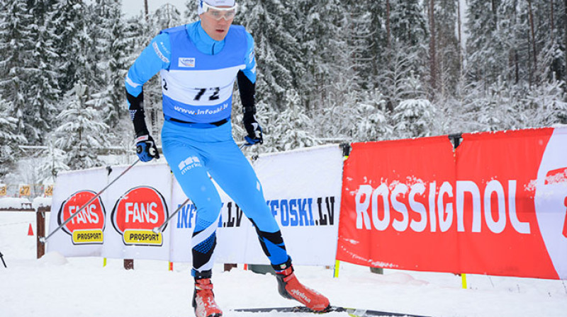 Uzvarētājs vīriešiem J.A.Alevs. Foto: Infoski.lv