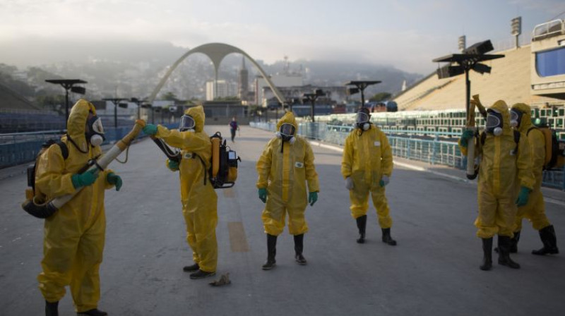 Riodežaneiro notiek centieni apkarot Zikas vīrusu izplatošos moskītus
Foto: AP/Scanpix