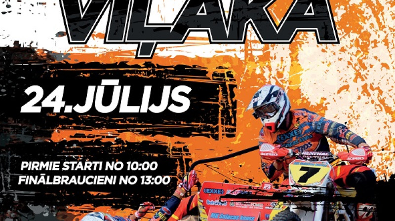 Latvijas un Baltijas čempionāts motokrosā Viļakā jau svētdien