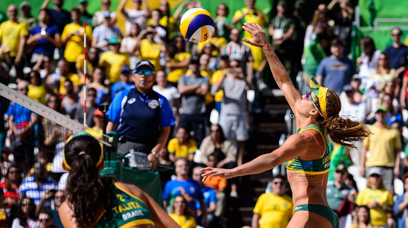 Larisa uzbrukumā
Foto: rio2016.fivb.com