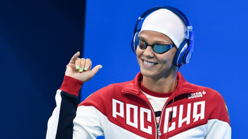 Jūlija Jefimova ierodas uz Rio 200m finālu 
Foto: Aleksandrs Viļfs, rsport.ru