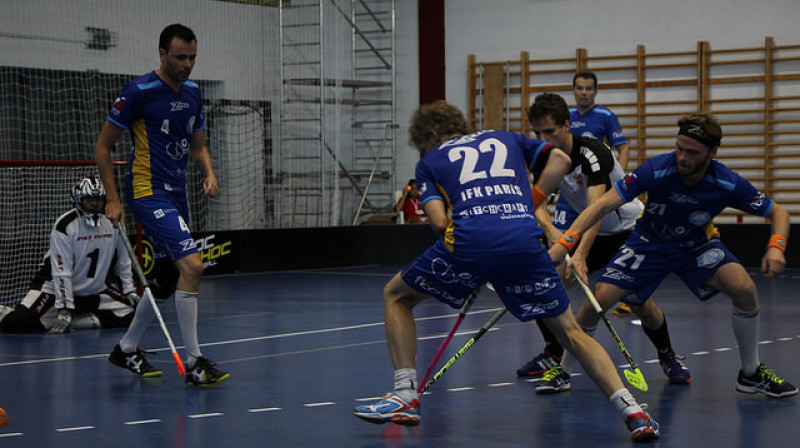 Moments no "IFK Paris" un "Phoeenix Fireball" mača
Foto: IFF Floorball