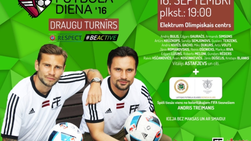 Futbola dienas 2016 labdarības zvaigžņu turnīrs