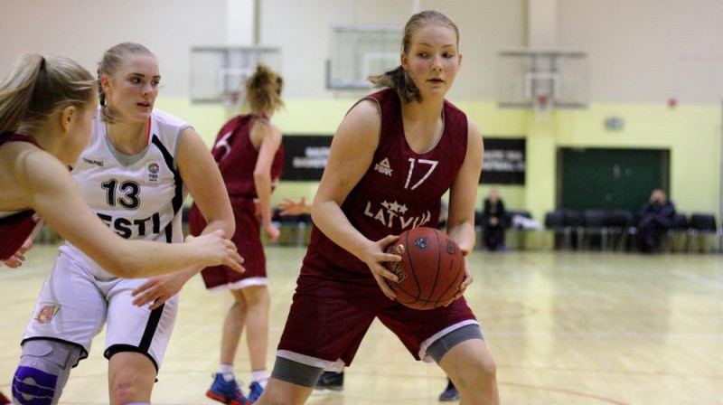 Latvijas U16 izlases kandidāte Laura Meldere.
Foto: FIBA.com