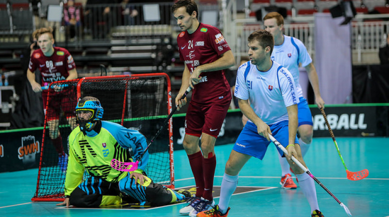 Latvijas izlasei turnīrs noslēdzies uz negatīvas nots
Foto: IFF Floorball