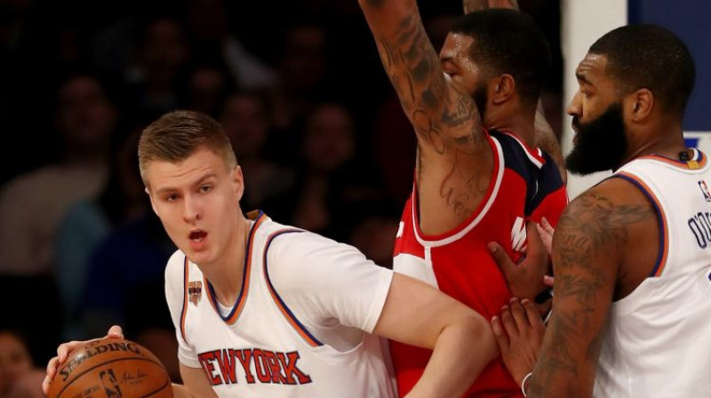 Kristaps Porziņģis pret "Wizards"
Foto: AFP/Scanpix