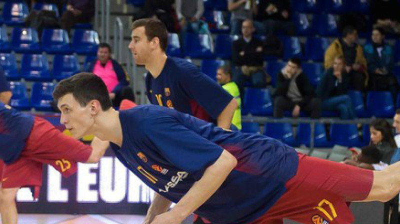 Rodions Kurucs iesildās pirms debijas Eirolīgā
Foto: fcbarcelona.cat