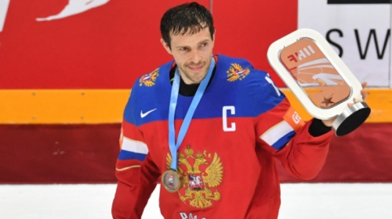 Pavels Dacjuks ar pasaules čempionāta bronzu
Foto: Sputnik/Scanpix