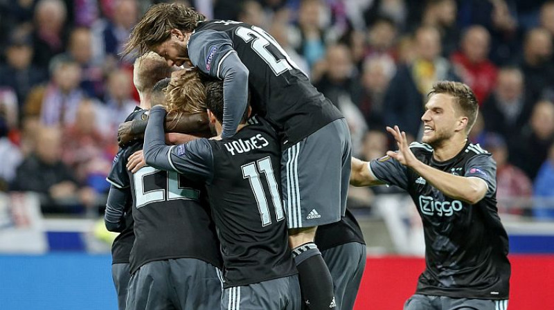 ''Ajax'' atzīmē vienīgo vārtu guvumu
Foto: EPA/Scanpix