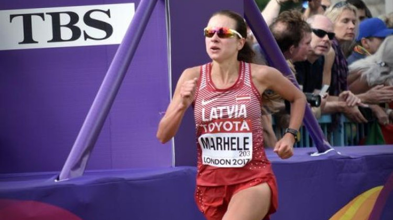 Ilona Marhele PČ maratona finišā
Foto: Juris Bērziņš Soms/LVS