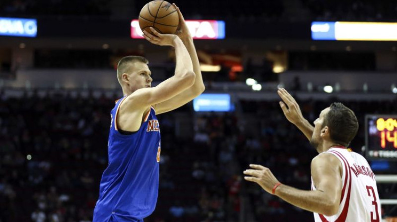 Kristaps Porziņģis spēlē pret "Rockets"
Foto: USA Today Sports/Scanpix