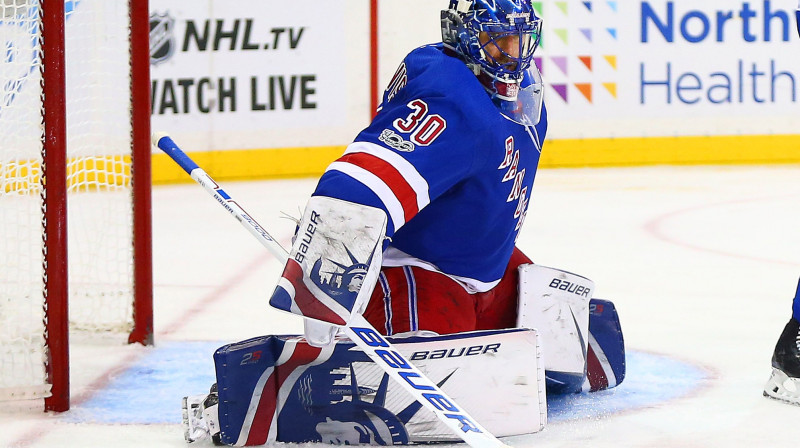 Ņujorkas "Rangers" vārtsargs Henriks Lundkvists
Foto: USA Today Sports/Scanpix