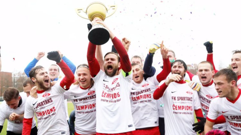 "Spartaks" svin čempionu titulu
Foto: Latvijas futbola Virslīga