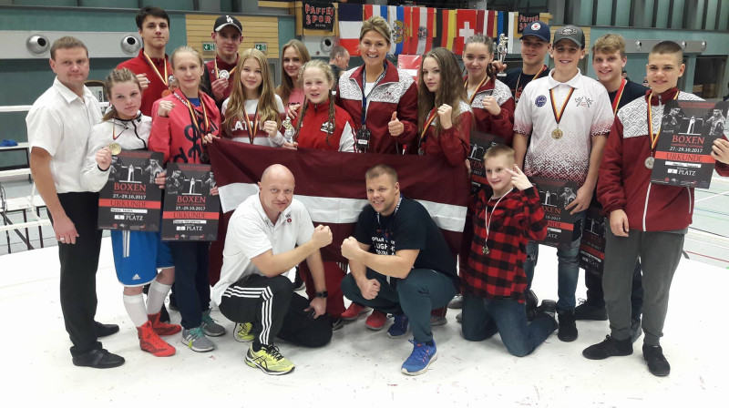 Latvijas bokseru komanda sacensībās Vācijā
Foto: profesionalis.lv