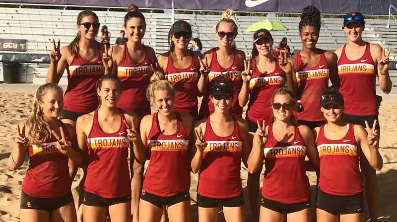 Dienvidkalifornijas Universitātes komanda
Foto: USC Beach Volleyball‏