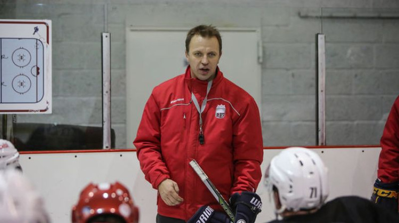 Latvijas U-20 izlases galvenais treneris Kārlis Zirnis
Foto: Guntis Lazdāns/LHF