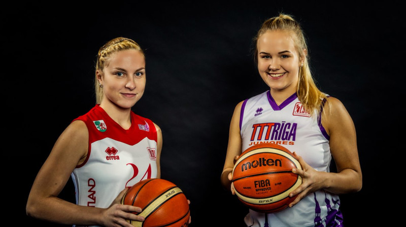 Sindija Kudule un Marianna Kļaviņa
Foto: Basket.lv