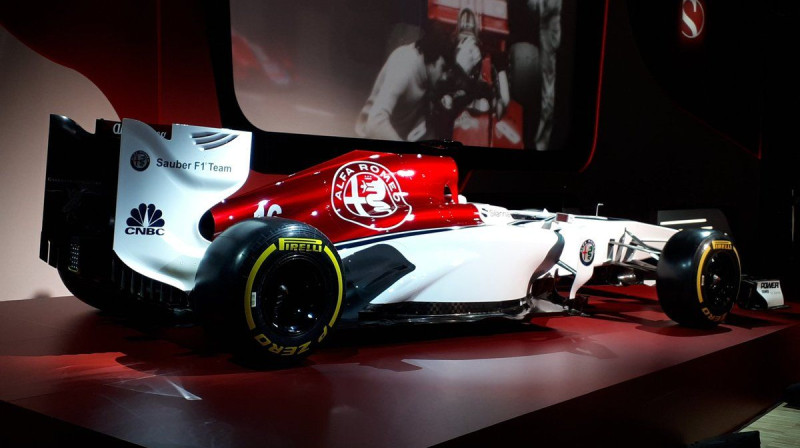 "Sauber" jaunais krāsojums 2018. gadam
Foto: Sauber