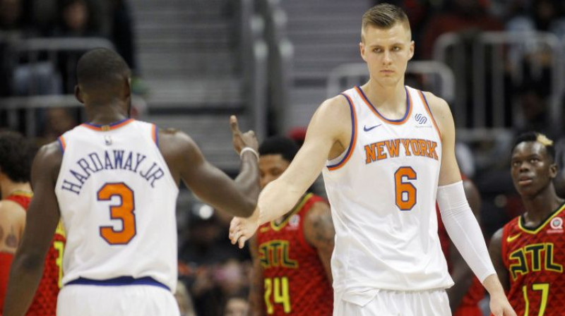 Tims Hārdevejs un Kristaps Porziņģis
Foto: USA TODAY Sports/Scanpix