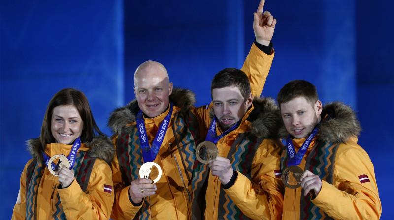 Latvijas stafetes komanda Sočus ieguva bronzu
Foto: Reuters/Scanpix