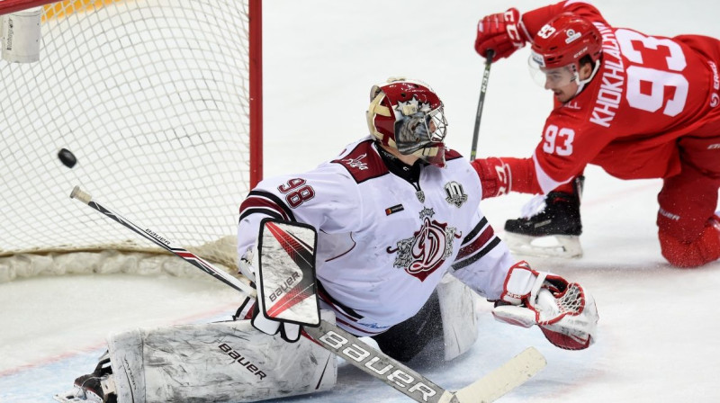 Jānis Kalniņs. Rīgas "Dinamo" vārtsargi pēdējos mačos atstāti likteņa varā
Foto: spartak.ru