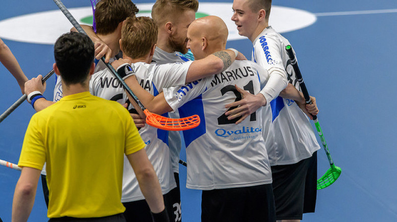 Igaunijas izlasei šovakar cīņa pret allaž principiālajiem poļiem. Likme - biļete uz finālturnīru
Foto: IFF Floorball