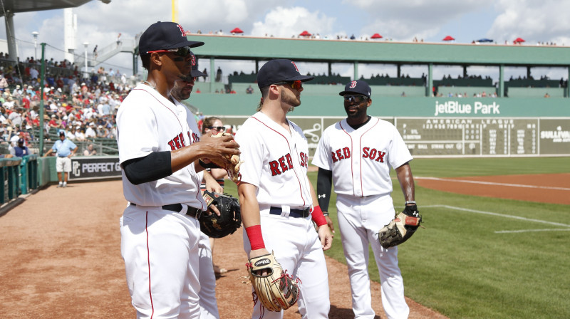 Bostonas "Red Sox" spēlētāji
Foto: AFP/Scanpix