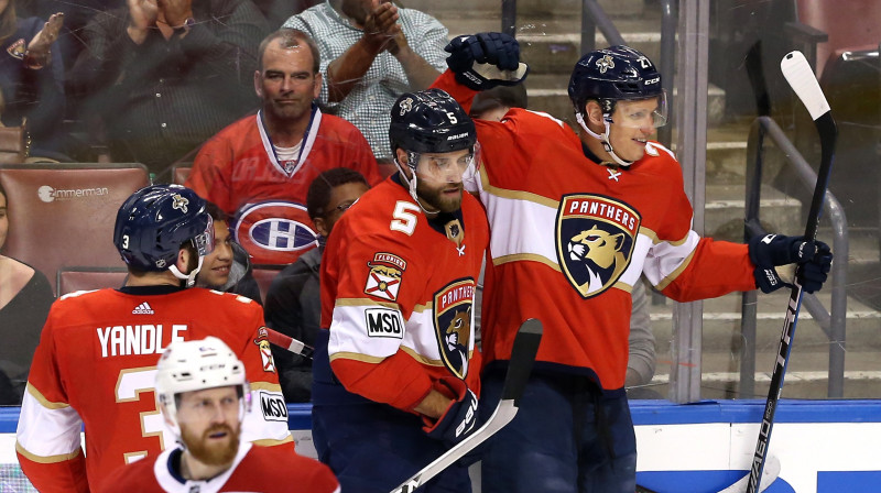 "Panthers" svin vārtu guvumu pret "Canadiens"
Foto: USA Today Sports/Scanpix