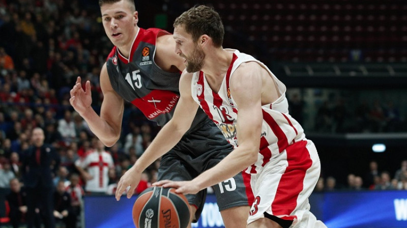 Jānis Strēlnieks: astoņi punkti Eirolīgas ceturtdaļfināla otrajā spēlē
Foto: EPA/Scanpix