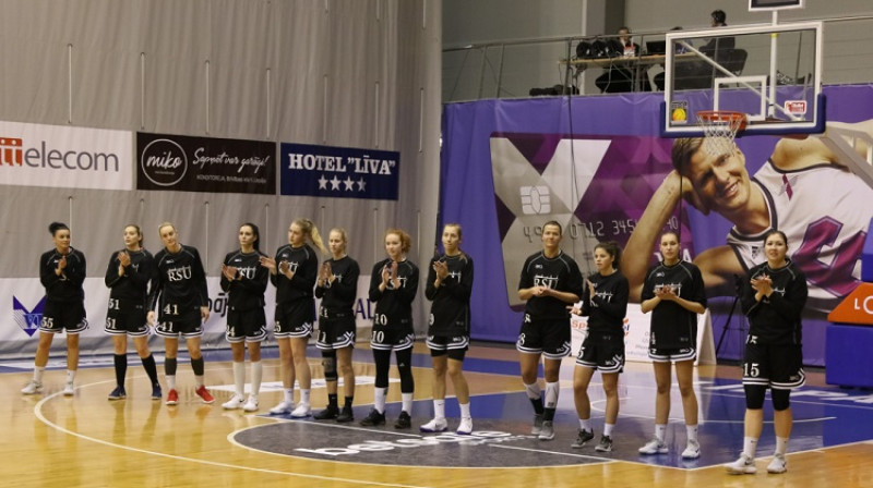 RSU basketbolistes 2018. gada sezonā. Foto: Ģirts Gertsons