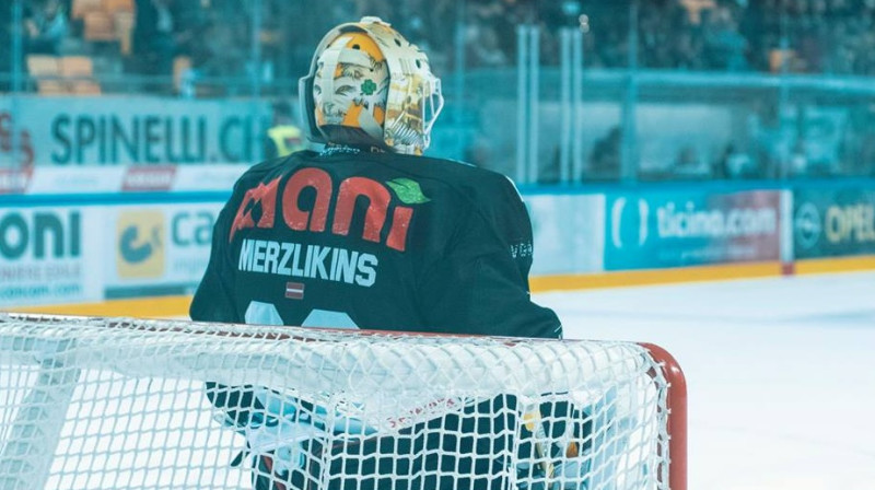 Elvis Merzļikins/Foto: HC Lugano