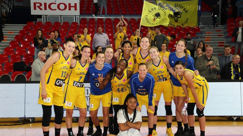 "Castors Braine" basketbolistes 2018. gada 24. oktobrī. Foto: FIBA