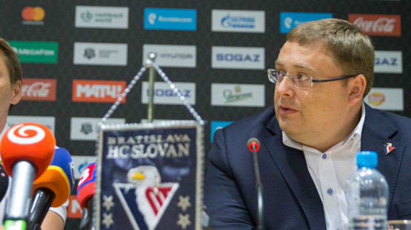 Bratislavas "Slovan" viceprezidents Jurajs Širokijs jaunākais. Foto: Ivan Majersky / pravda.sk