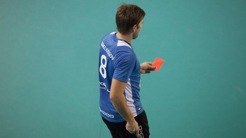 Atrasts nav zagts, domā Igaunijas izlases līderis Patriks Karelsons
Foto: IFF Floorball