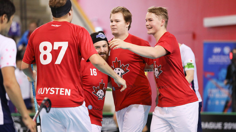 Kanādas izlase kvalifikācijas kārtā spēkosies ar Vācijas florbolistiem
Foto: IFF Floorball