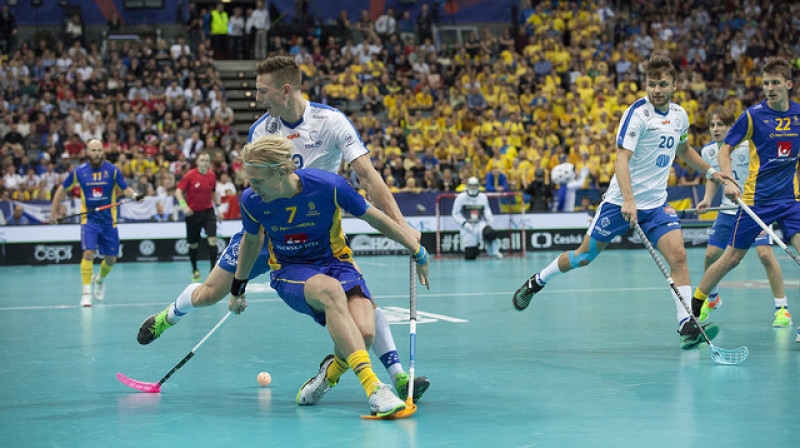 Zviedrija un Somija arī Eiropas čempionātā noteikti būtu galvenās favorītes
Foto: IFF Floorball