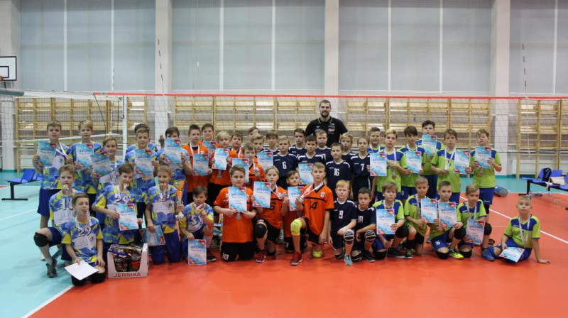 Godalgoto vietu ieguvēji U-12 grupā
Foto: Latvijas Volejbola federācija