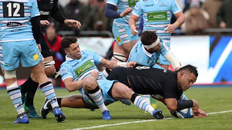 Bilijs Vunipola gūst piezemējumu
Foto: Reuters/Scanpix