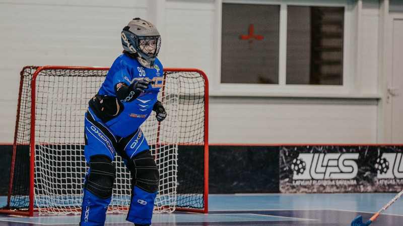 Iepriekšējā mačā Sintija Bāliņa "Rubenes" vārtos palika nepārspēta
Foto: Floorball.lv