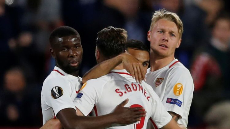 "Sevilla" futbolisti. Foto: Reuters/Scanpix