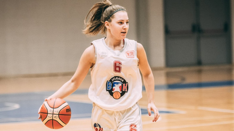 Viena no spēles līderēm Marta Milta. Foto: www.basket.lv