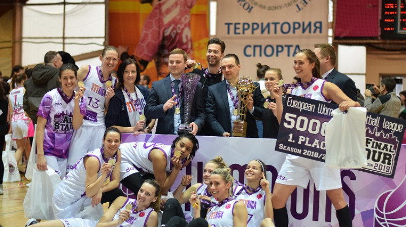 TTT basketbolistes: divkārtējas Eiropas līgas čempiones. Foto: Rostov Don SFEDU