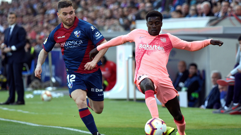 "Huesca" pret "Barcelona". Foto: Javier Blasco/EPA/Scanpix