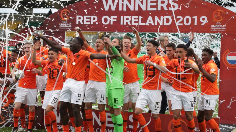 Nīderlandes U17 izlase. Foto: imago images/Focus Images/Scanpix